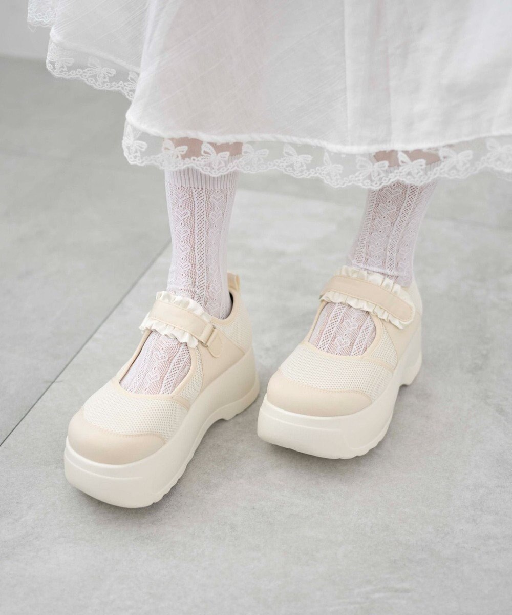 WEGO フリルベルクロシューズ 