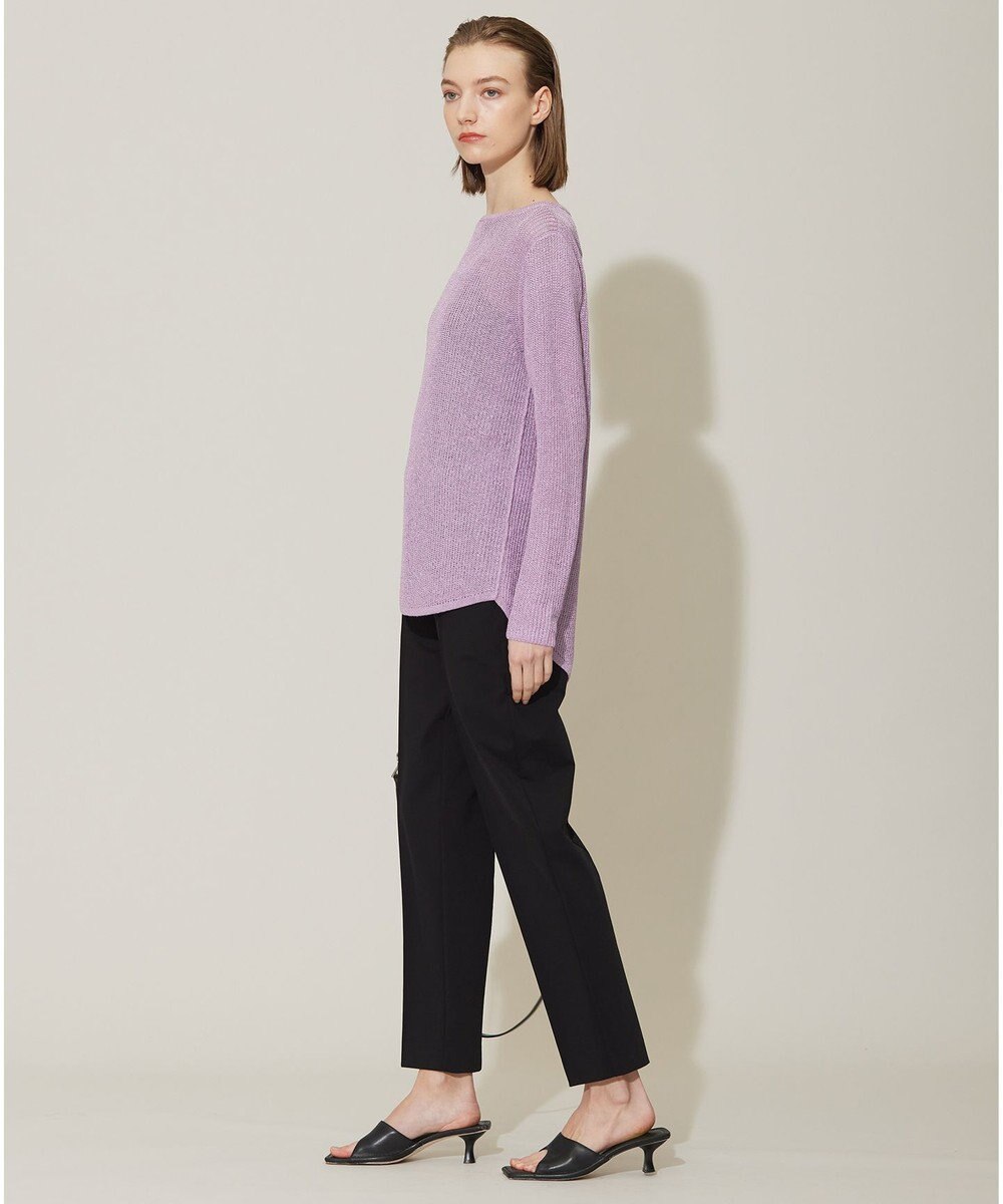 ICB 【洗える】 ペーパーブレンドシャインニット プルオーバー 