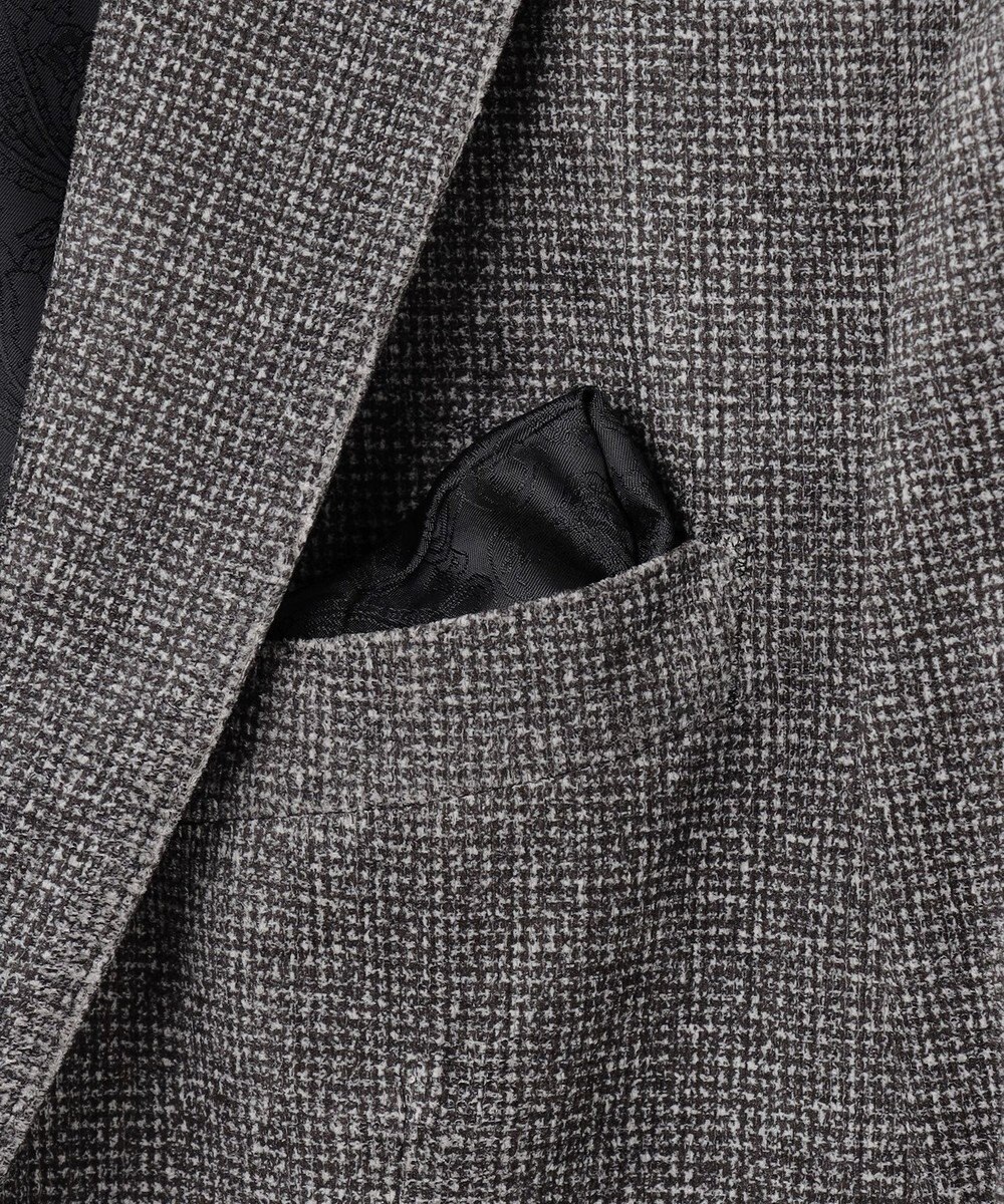 JOSEPH ABBOUD 【キングサイズ・ストレッチ/ソフト/軽量/JAPANファブリック】ストレッチベロア ジャケット 