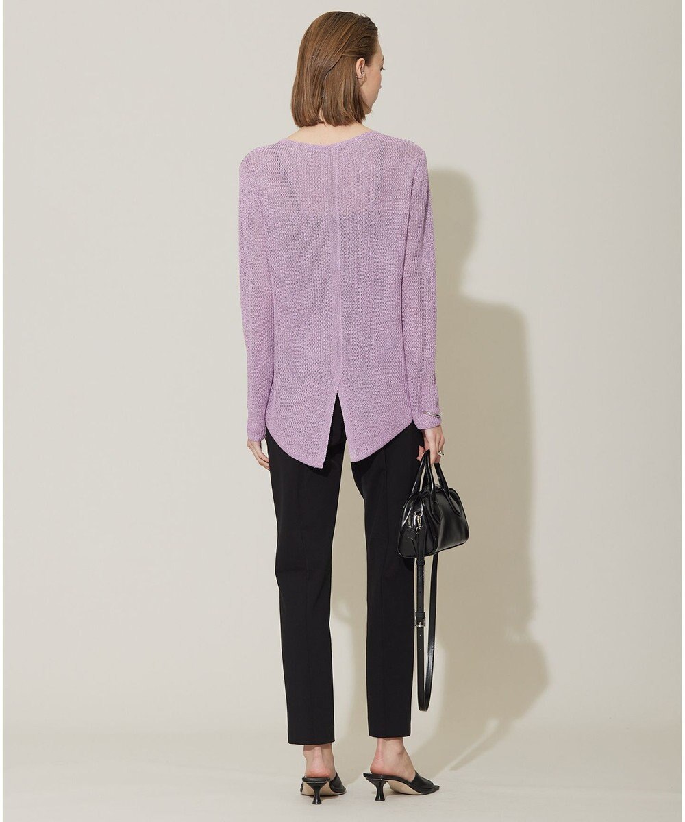 ICB 【洗える】 ペーパーブレンドシャインニット プルオーバー 