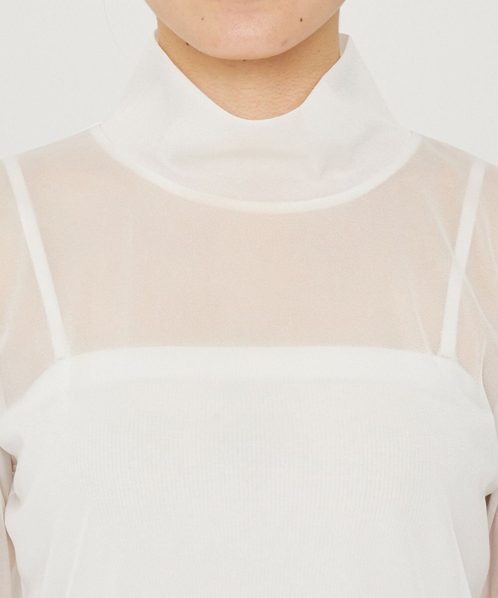 uncrave トリコットシフォン ハイネック カットソー（uncrave STANDARD） 