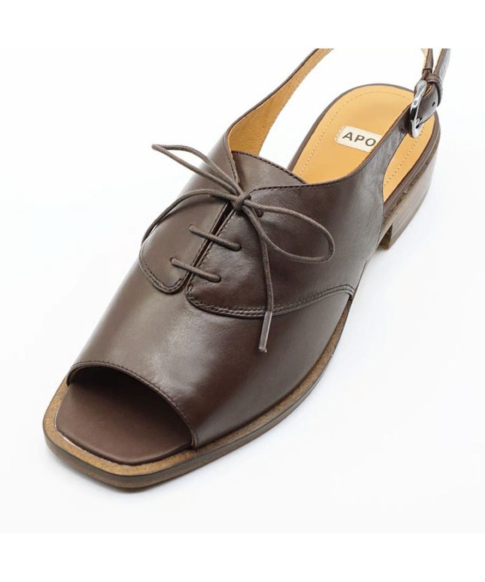 APOM レースアップスリングバックサンダル30 