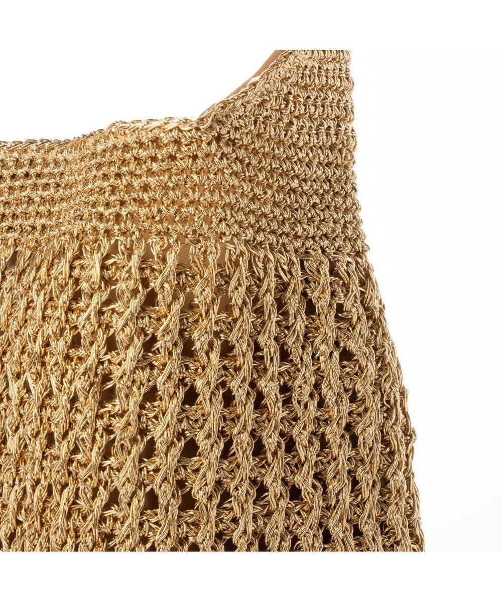 UNBILLION カシュカシュ cachecache / メタリックコードフリルハンドルトート 