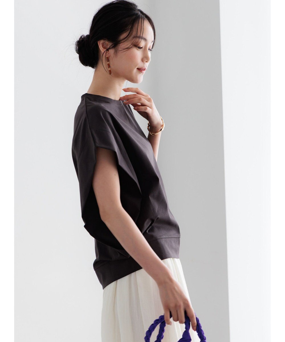 Te chichi 【接触冷感/遮熱/吸水速乾】ショルダータックドルマンTシャツ 