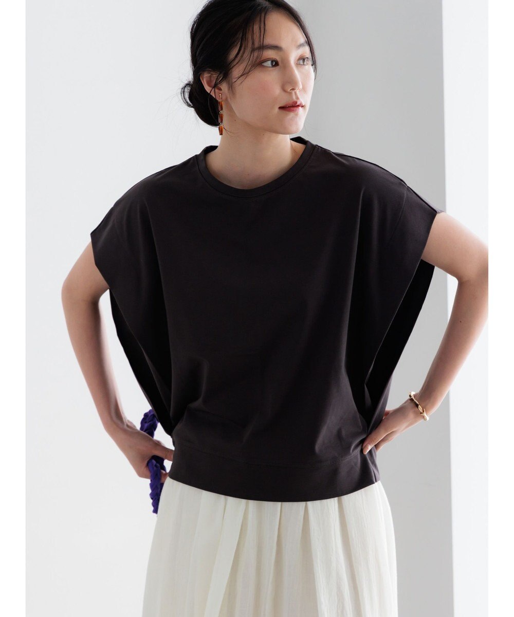 Te chichi 【接触冷感/遮熱/吸水速乾】ショルダータックドルマンTシャツ 