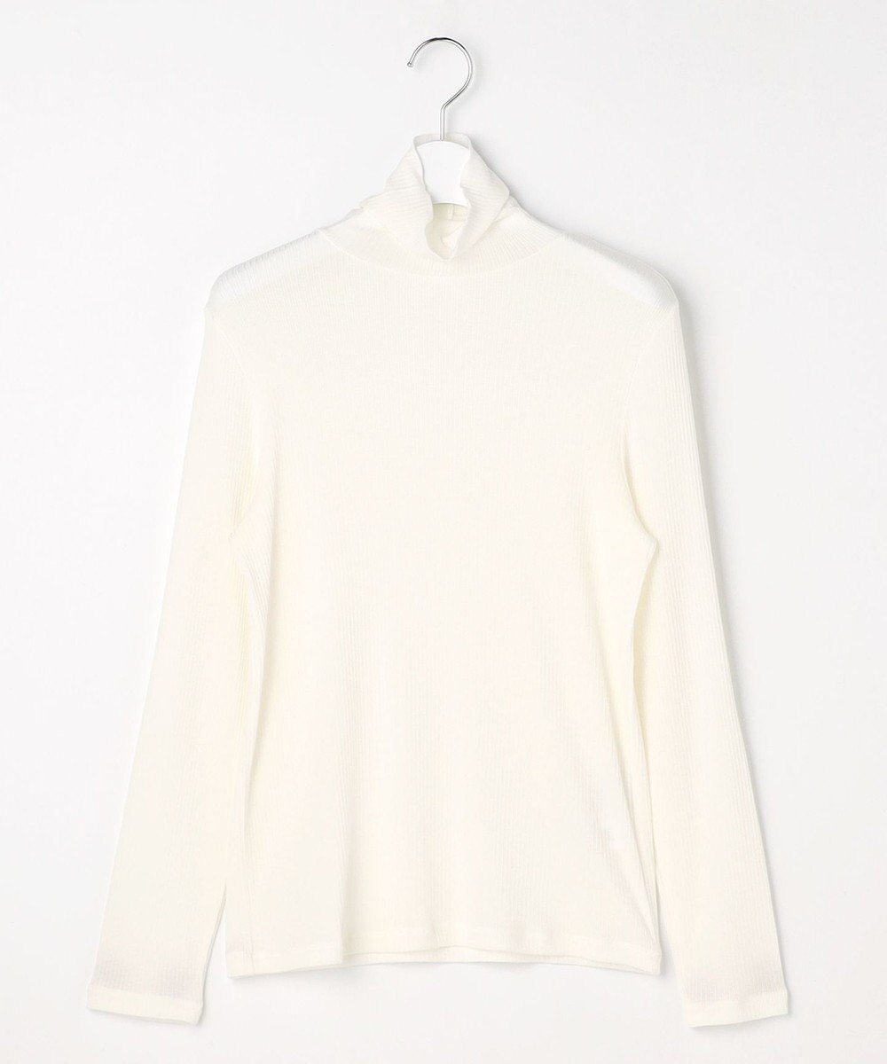 J.PRESS LADIES S カシミヤシルク シアーリブ タートル カットソー 