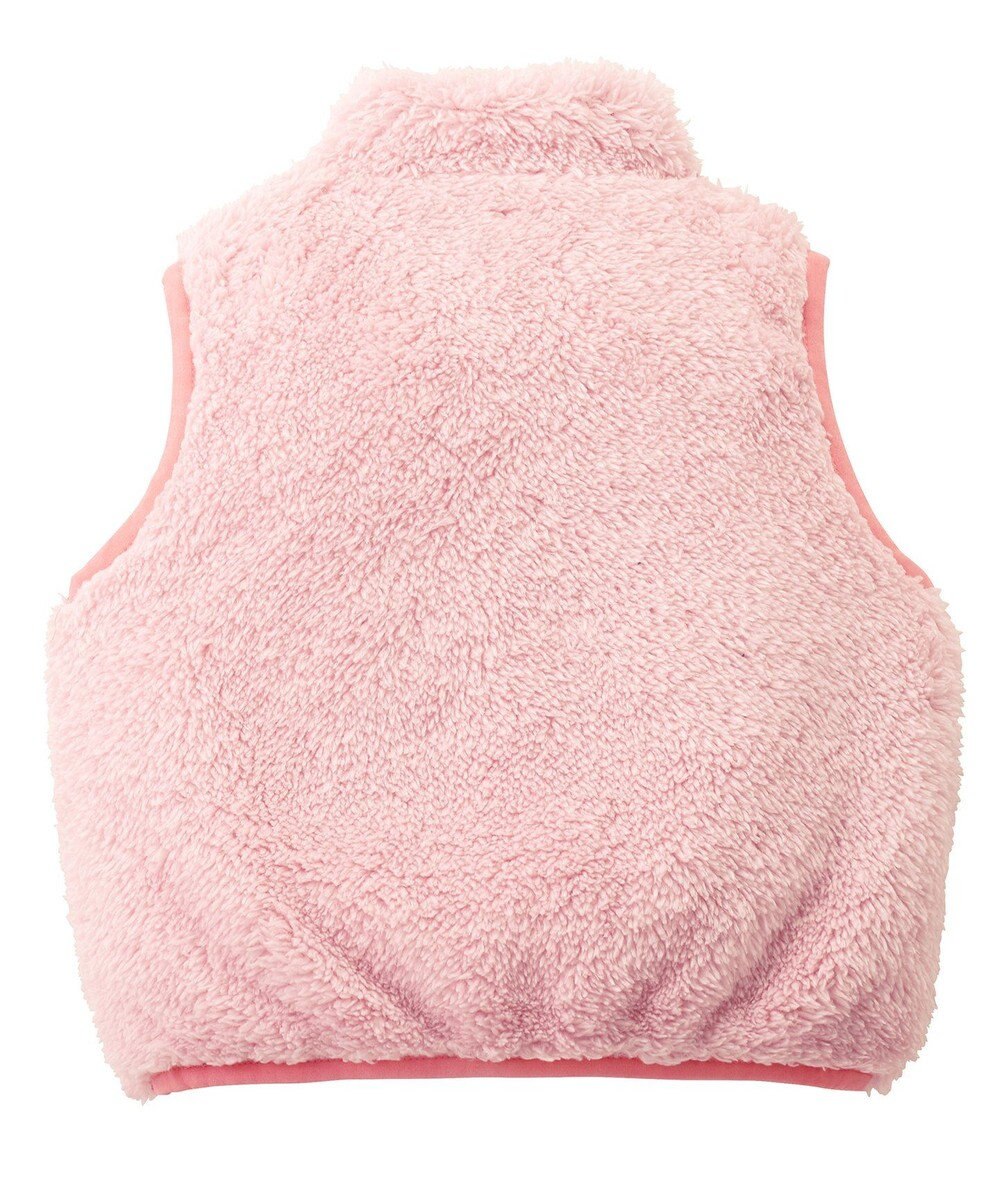 MIKI HOUSE HOT BISCUITS 【80-120cm】 裏ボアフリース リバーシブル総柄ベスト 