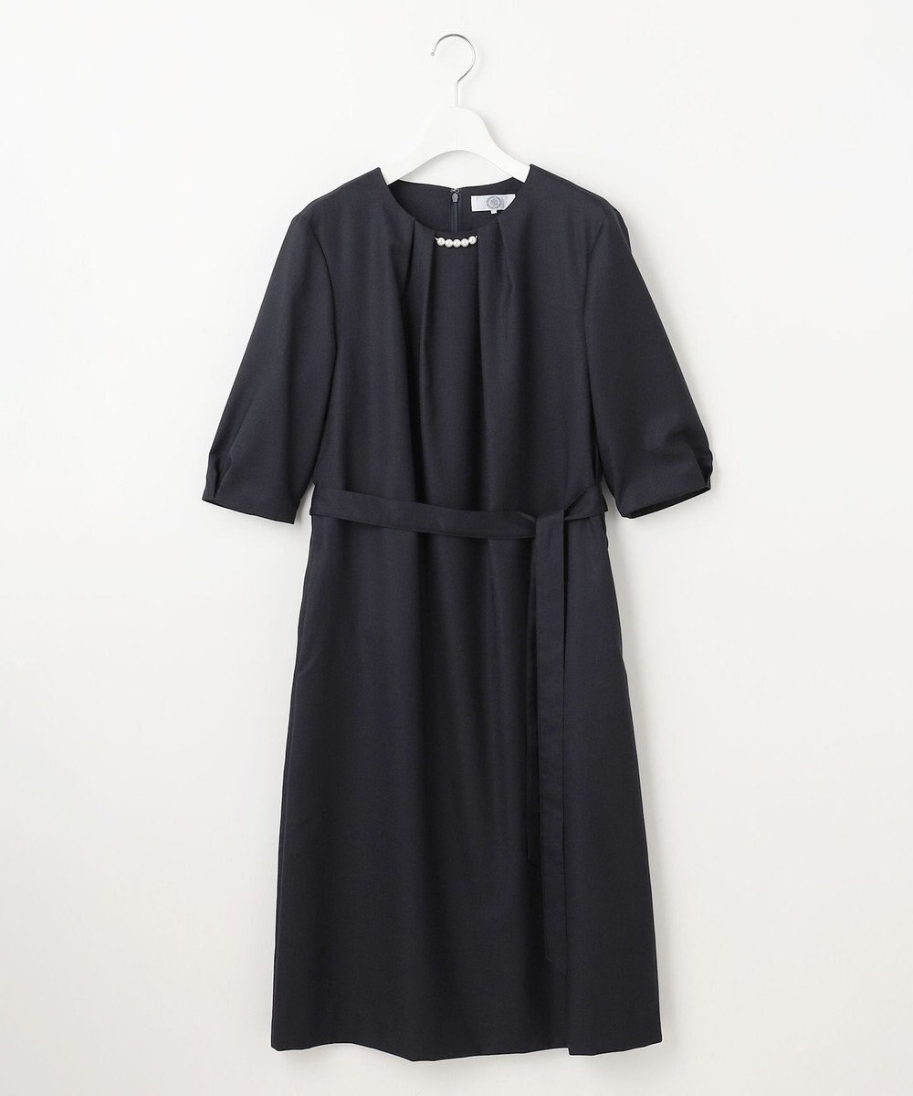 J.PRESS LADIES L 【洗える・UV加工・吸水速乾】OXIJEWELストレッチ ワンピース 