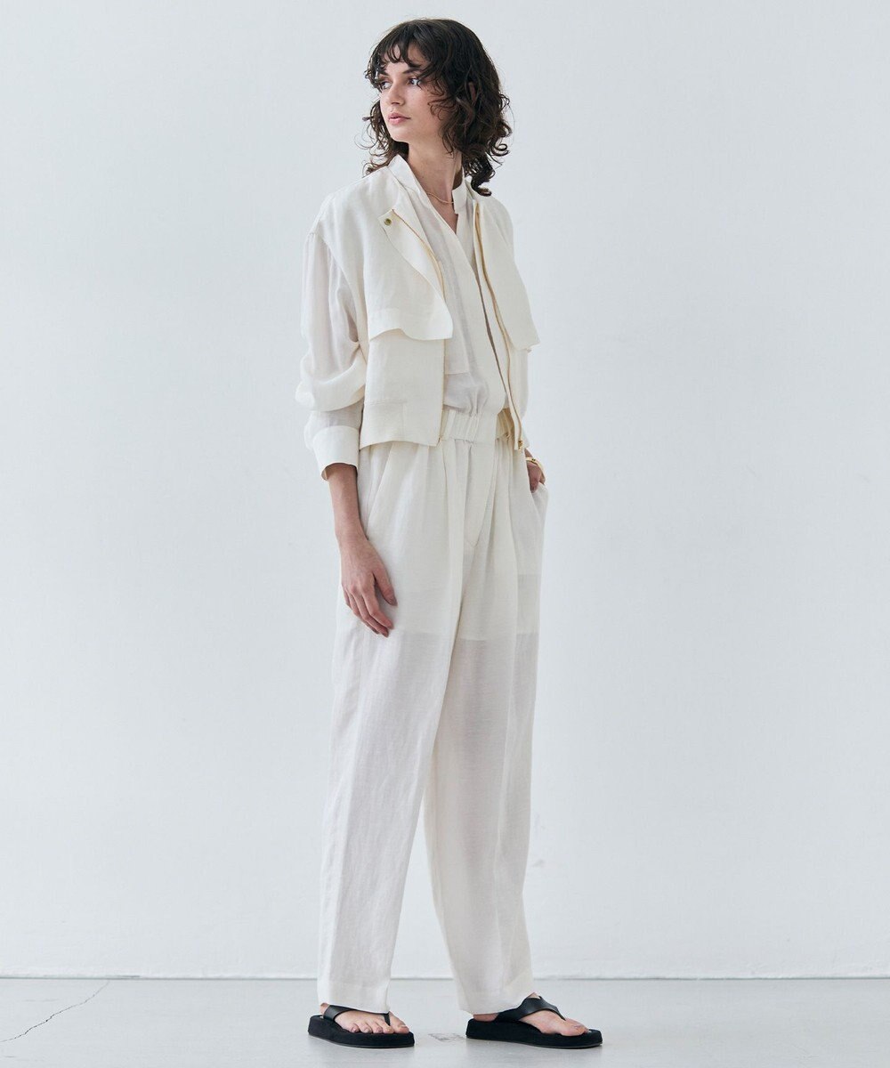 BEIGE， 【洗える】BERNARD / リネンノースリーブオールインワン 