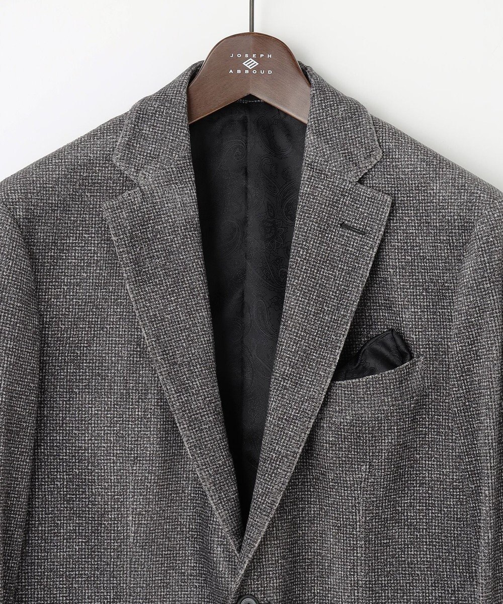 JOSEPH ABBOUD 【キングサイズ・ストレッチ/ソフト/軽量/JAPANファブリック】ストレッチベロア ジャケット 