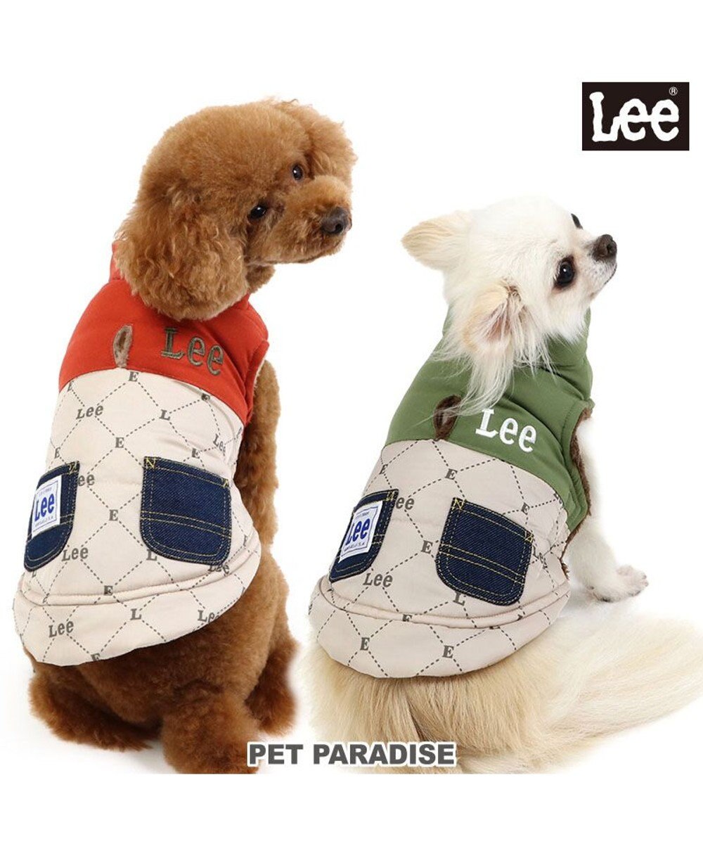 PET PARADISE LEE 綿入ベスト モノグラム 《オレンジ》 小型犬 