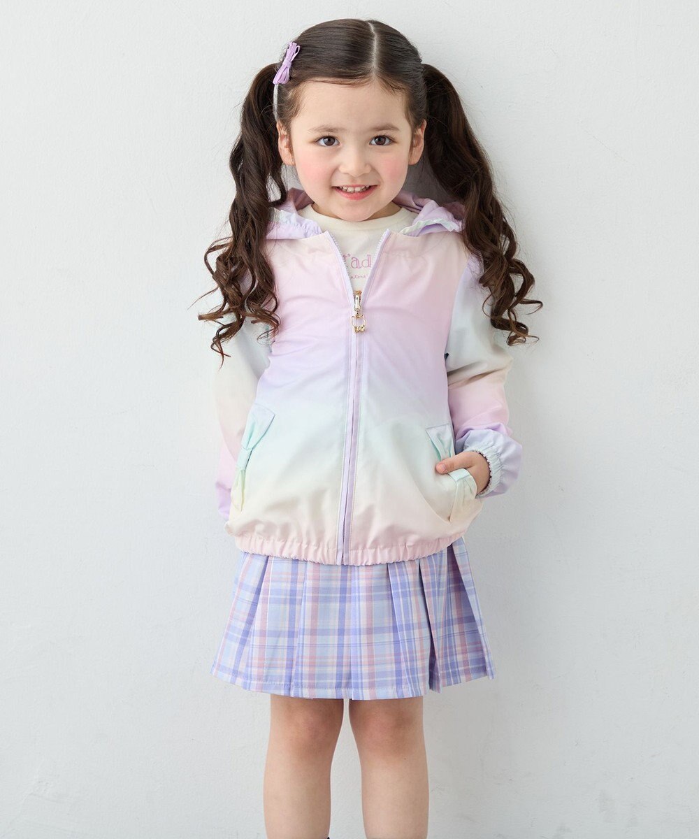 ANY KIDS チェックプリーツスカパン 