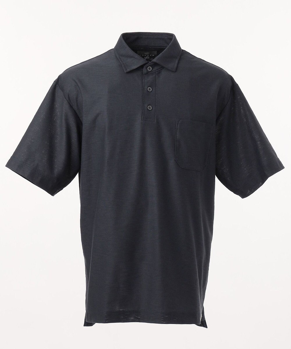 JOSEPH ABBOUD MOUNTAIN 【SPACE】OGスラブプレーティング天竺 ポロシャツ 