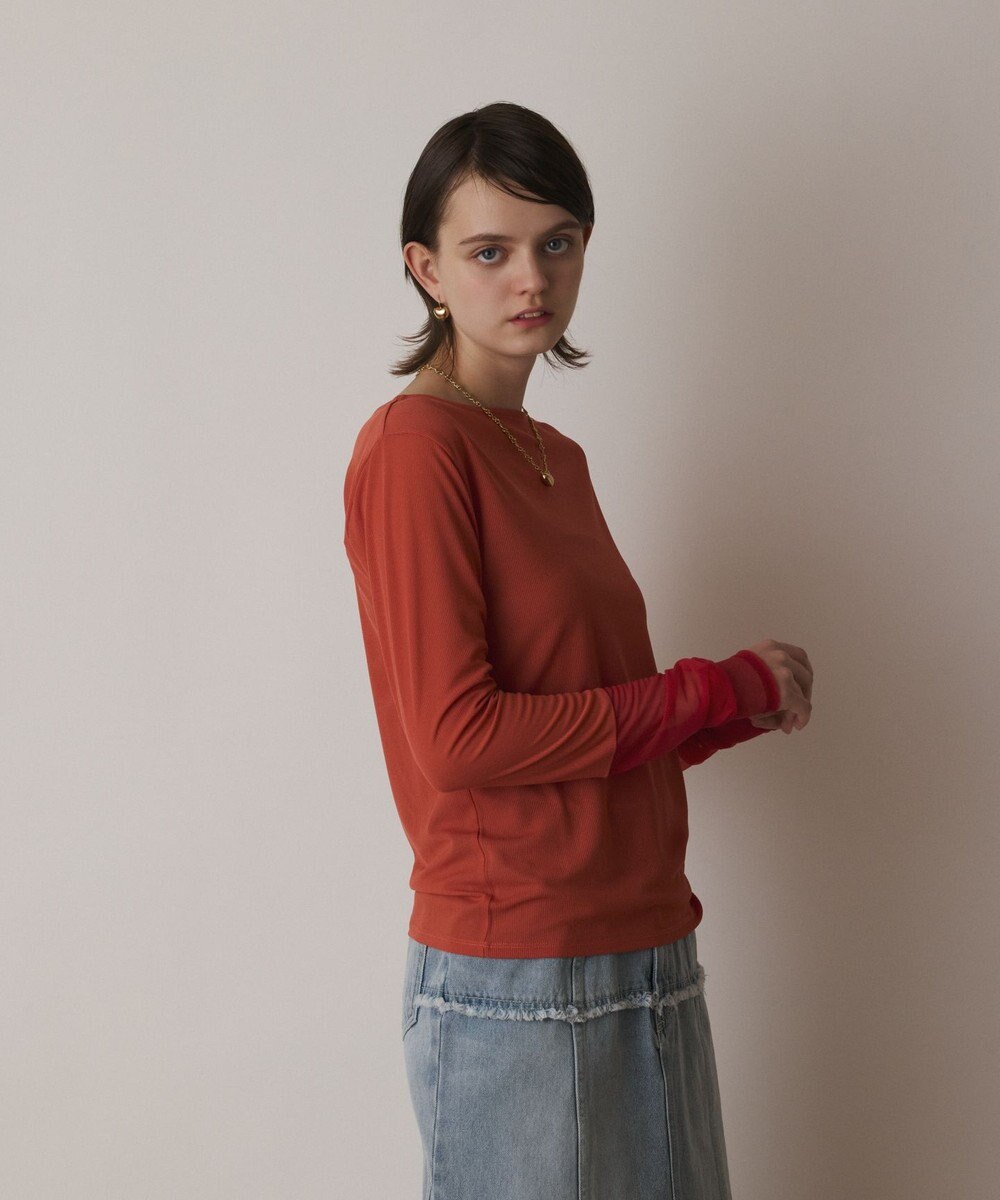 GRACE CONTINENTAL シアーアセテートカットトップ 