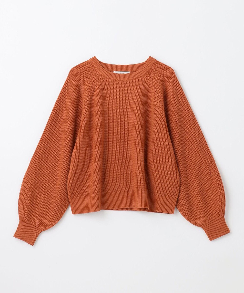 ANY 【洗濯機可】ウールブレンドクロップドニット 