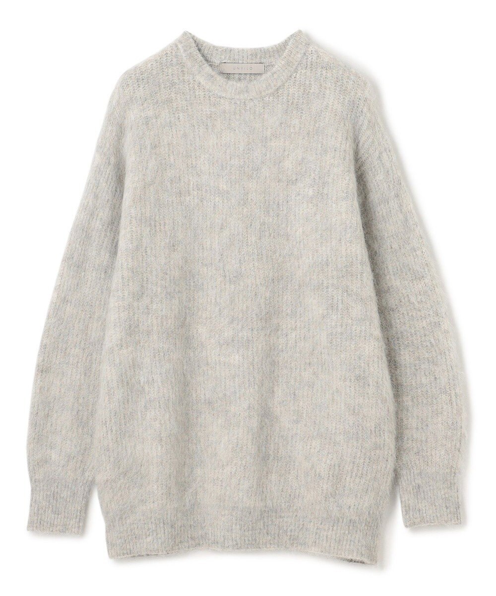 UNFILO アルパカシャギー ロングニット 