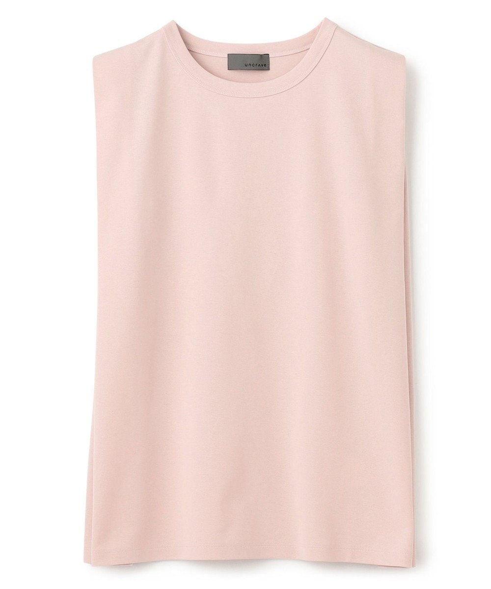 uncrave ダブルフェイスジャージー ノースリーブカットソー 
