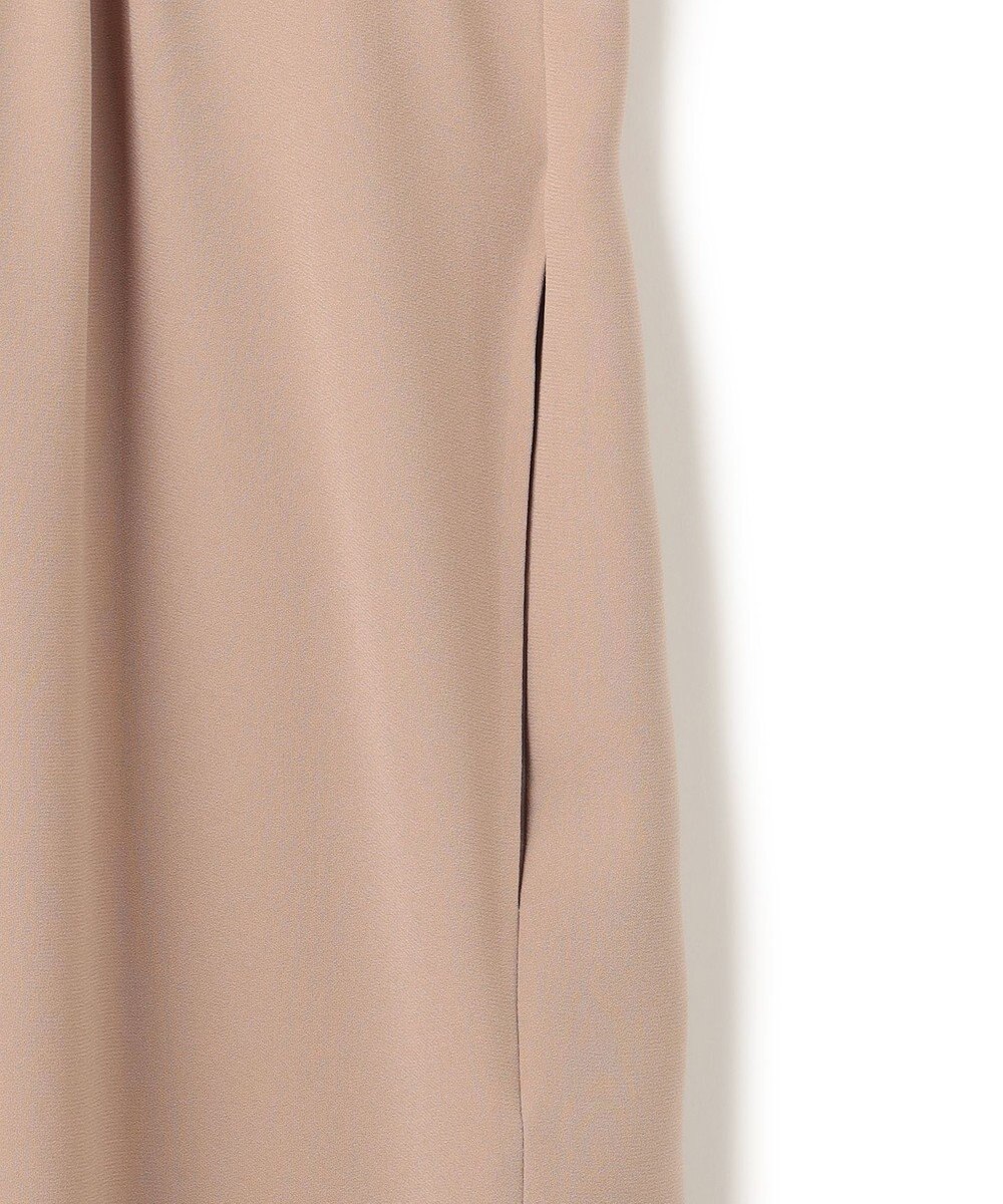 BEIGE， 【洗える】FLEUR / ニットコンビハイネックノースリーブドレス 