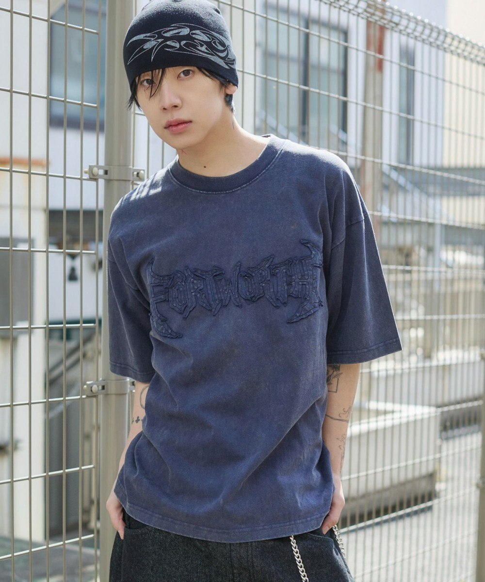 WEGO 【ユニセックス着用ITEM/MLサイズ展開】ブリーチダメージアップリケT（SS） 