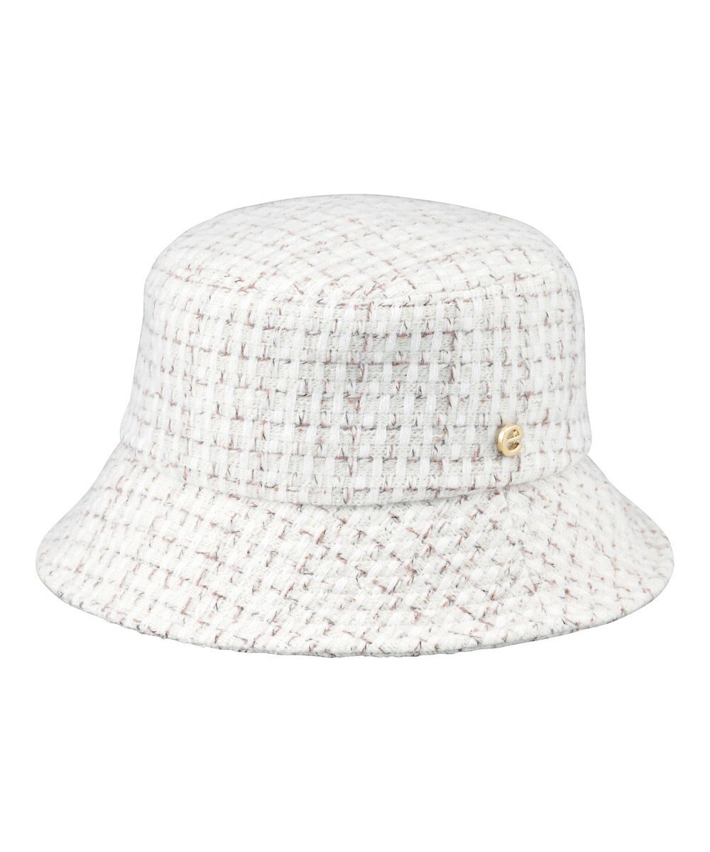 MOONBAT estaa(エスタ) ざっくりツイード バケットハット  帽子 手洗い可能 サイズ調整可能 