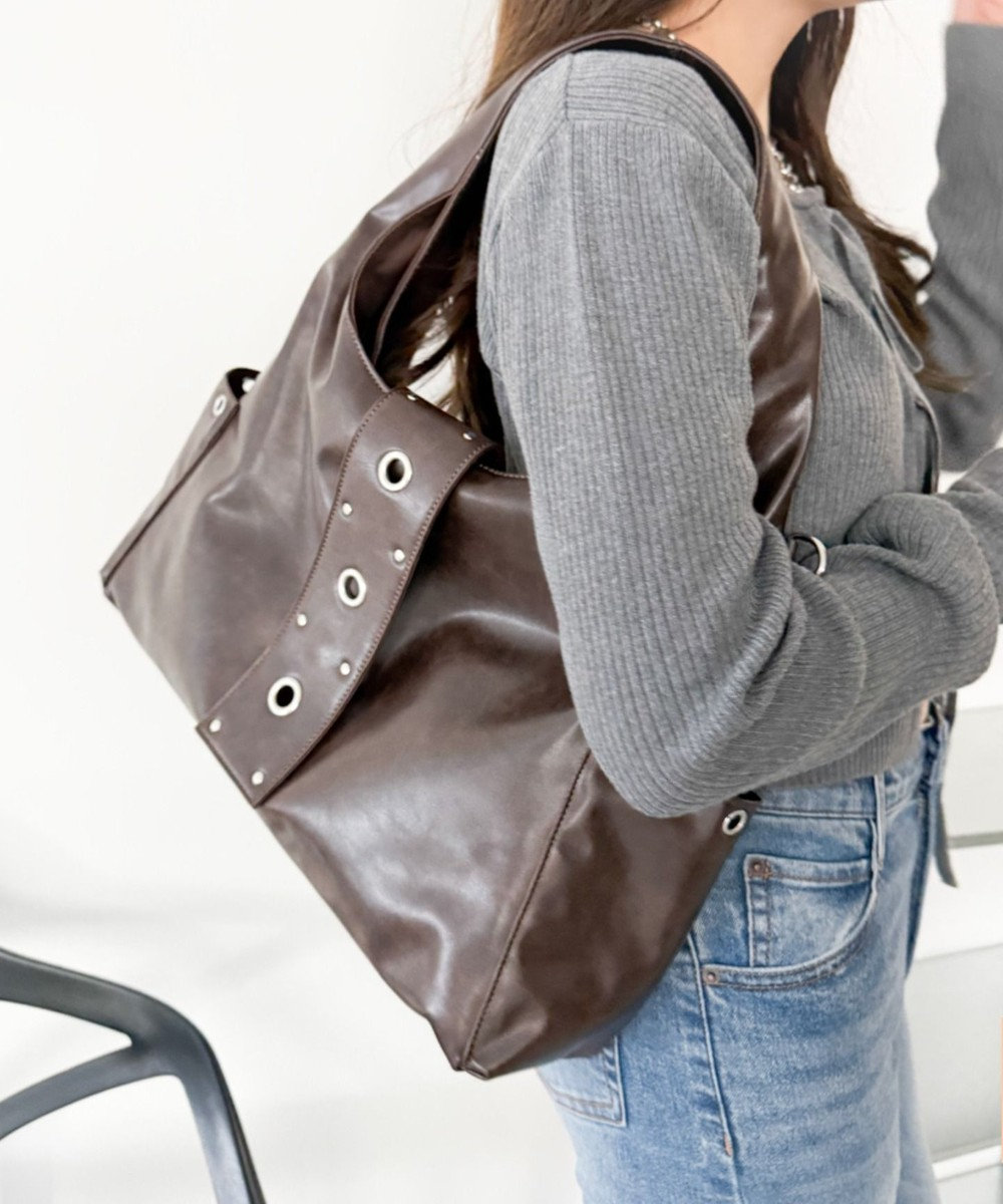 WEGO ハトメデザインワンハンドルトート 