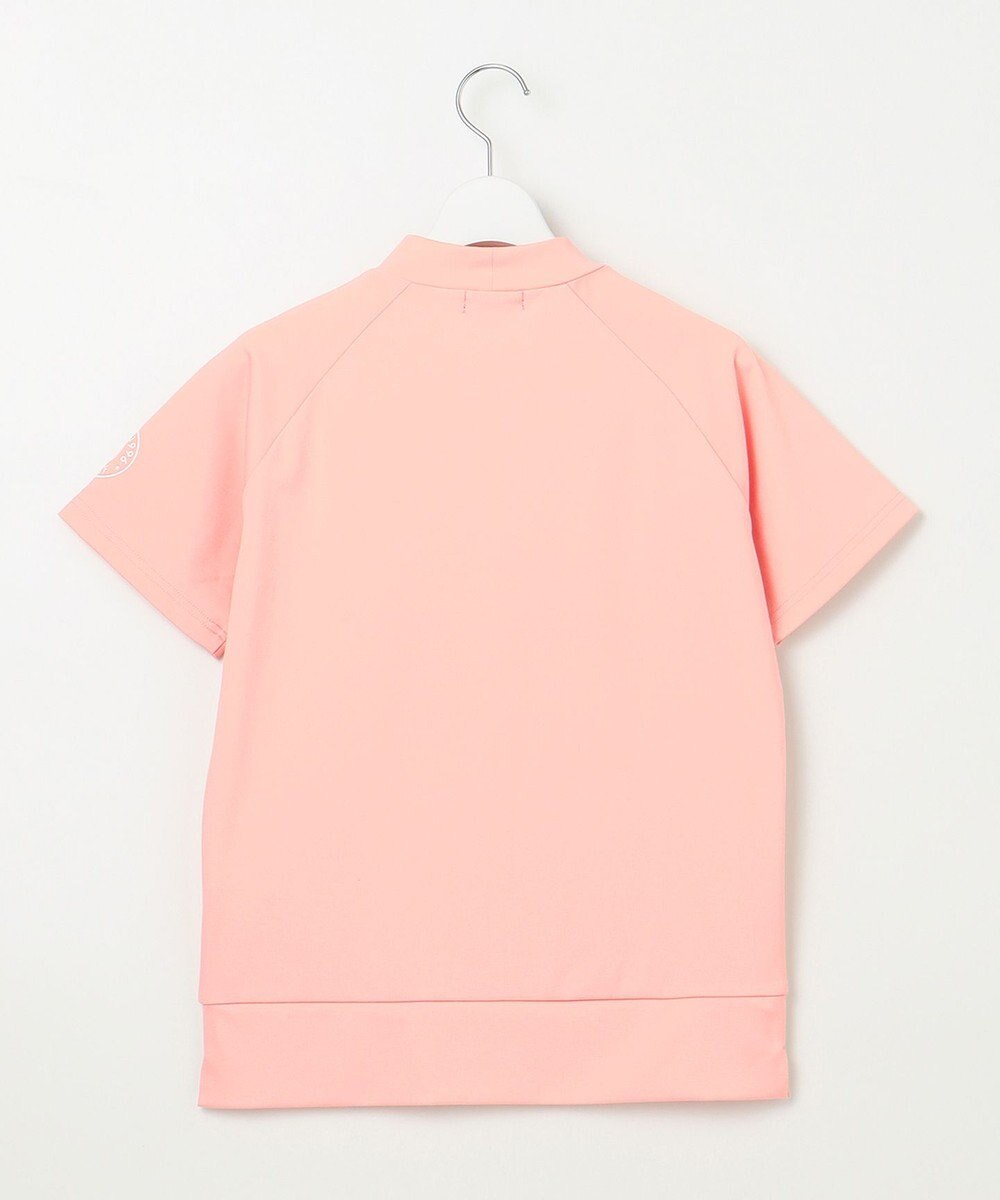 23区GOLF 【WOMEN】ロゴ 半袖モックネックシャツ 