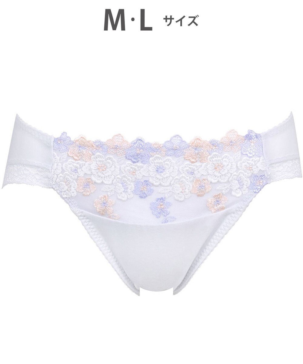 Wing ショーツ KB2060とペア 綿混素材（身生地部） やさしいはきごこち ナチュラルアップブラ はきこみ丈あさめ KF3360 ウイング／ワコール 