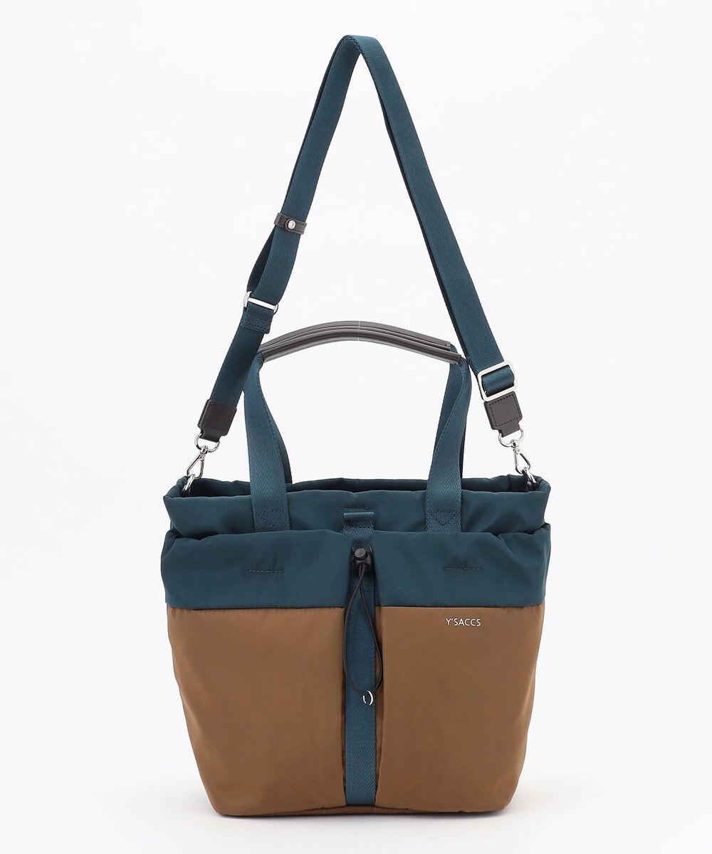 Y'SACCS ドローストリング コンビカラー2WAYトート 