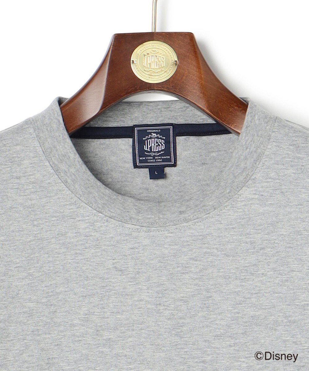 J.PRESS MEN 【DISNEY COLLECTION】【UNISEX】ワンポイントロングスリーブ Tシャツ / ミッキーマウス 