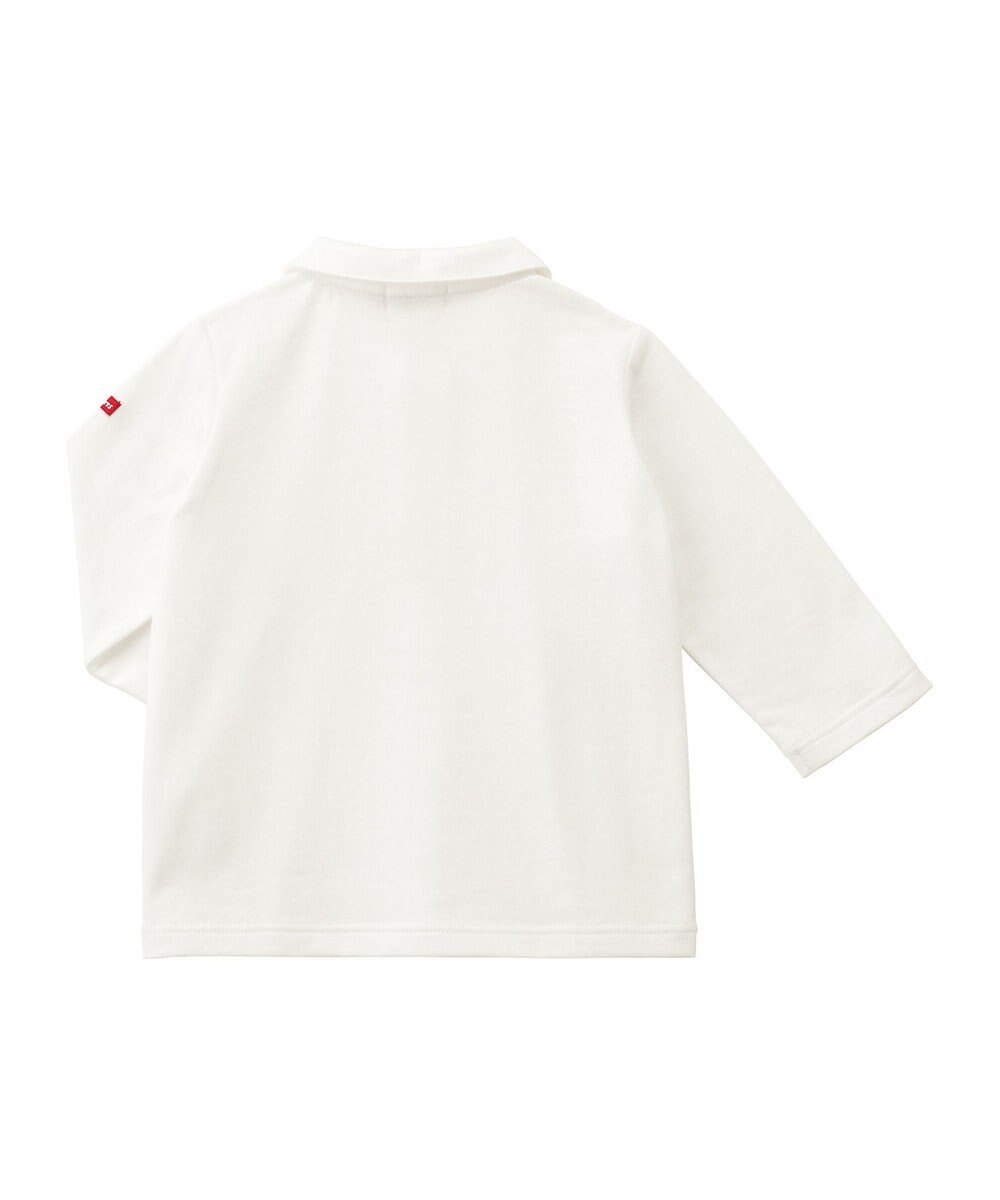 MIKI HOUSE HOT BISCUITS 【70-90cm】 くるま刺繍 オーバーオール＆ポロシャツギフトセット【BOX付き】 