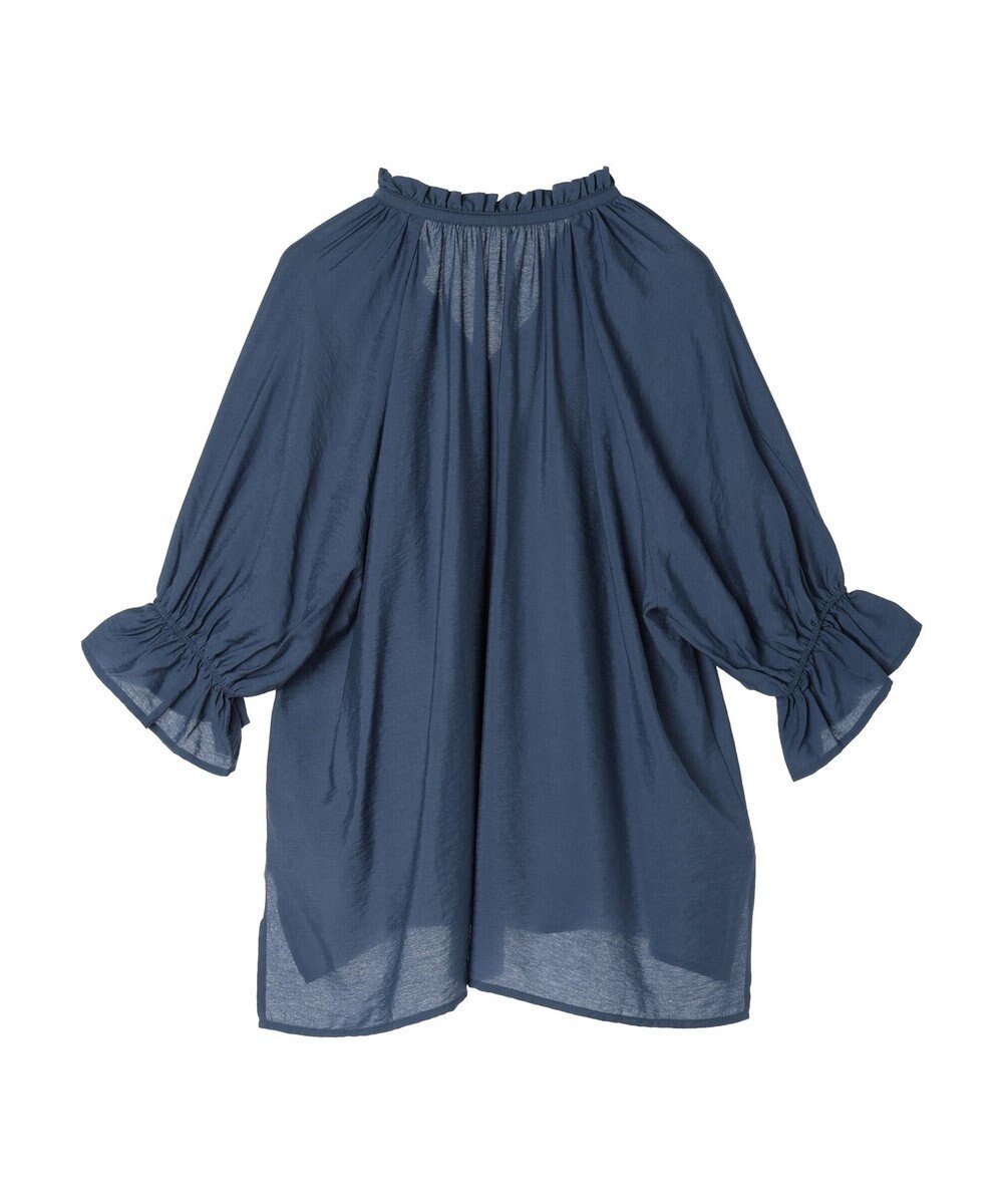 AMERICAN HOLIC 接触冷感　フリル衿５分袖ブラウス 