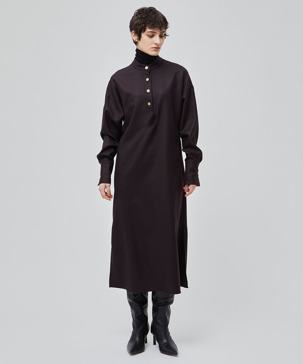 BEIGE， TERNES / ドルマンスリーブウールワンピース 