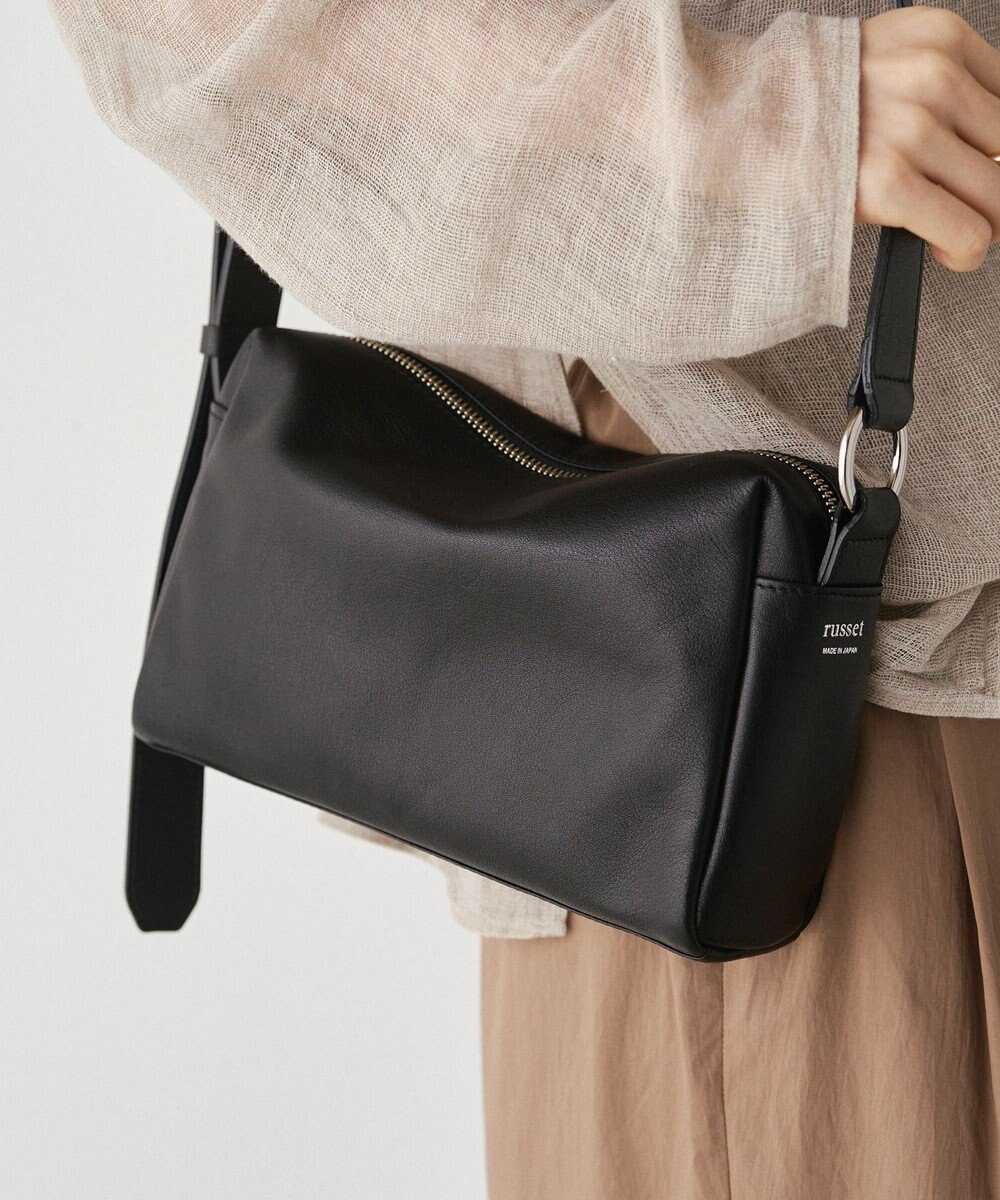 russet 【2025AW新作】レザースクエアショルダーバッグ(CE-1575) 