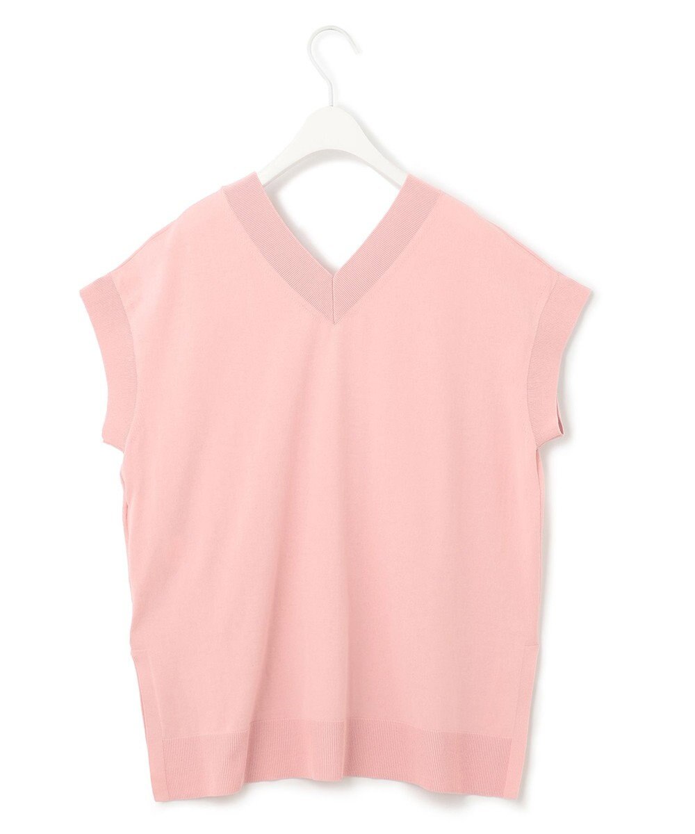 ICB 【洗える】 ガスコットンハイゲージ Vネックニット 