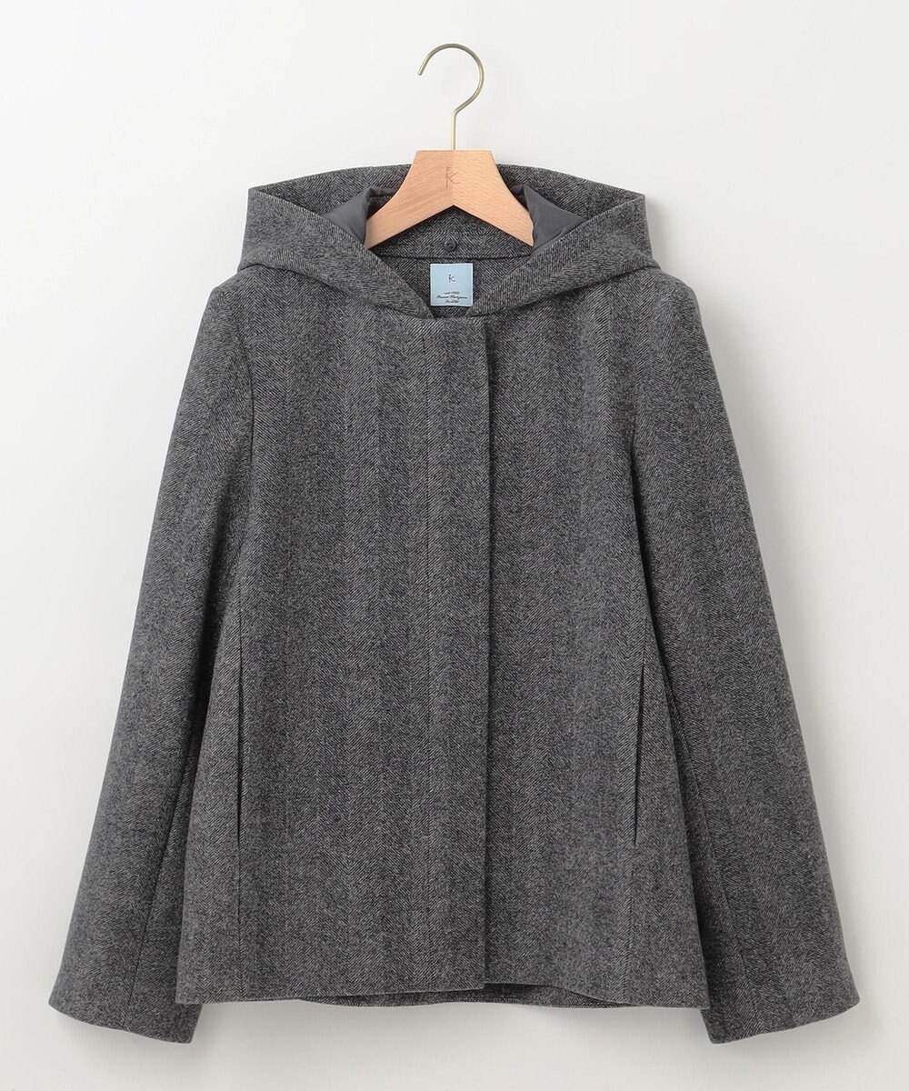 組曲 L 【2WAY】ウールモッサ ショートコート 