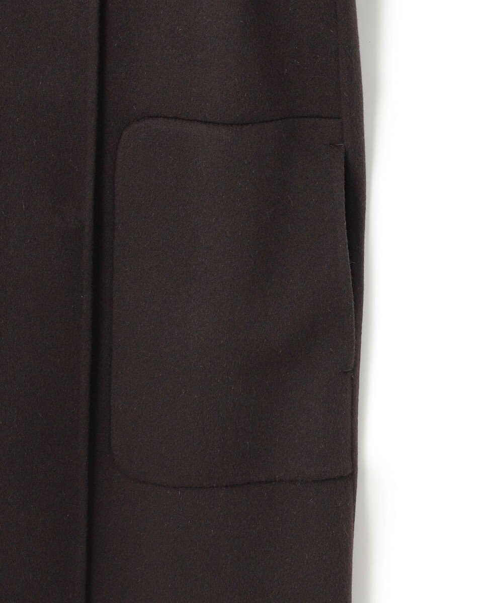 ICB ウールリバー ストール付きノーカラーコート 