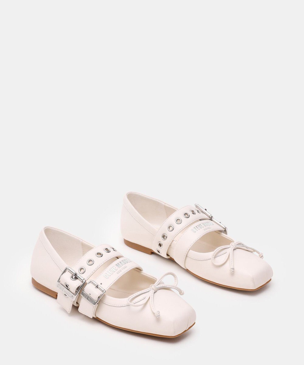 STEVE MADDEN CEARA バレエダブルストラップフラットシューズ 