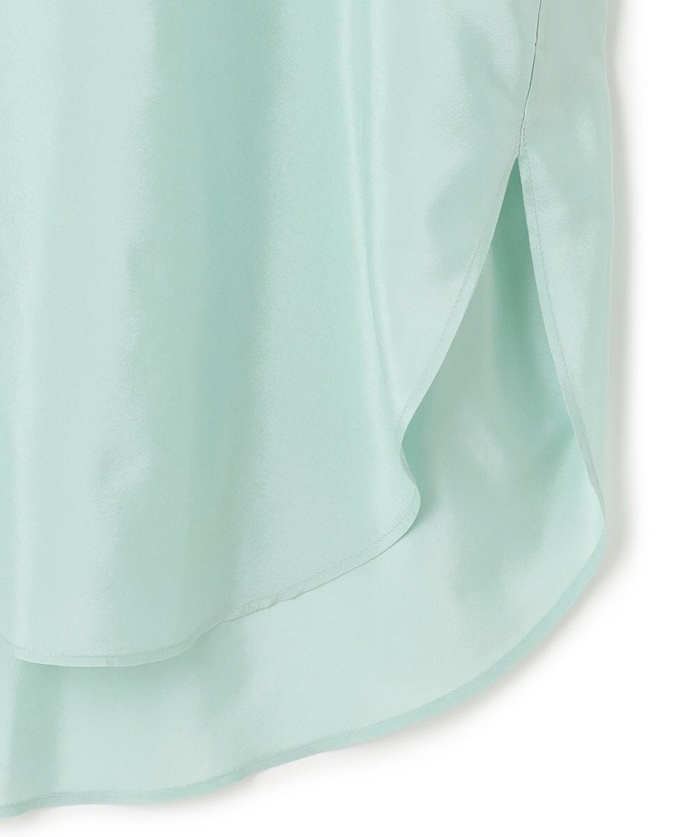 ICB 【洗える】ヌーディスローン  バンドカラーブラウス 