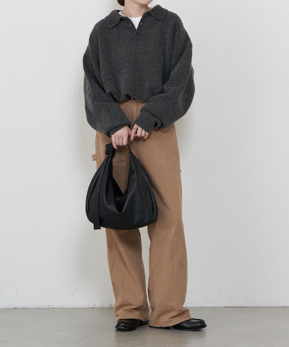 russet ソフトレザーラウンドビッグショルダーバッグ(CE-1325-WEB) 