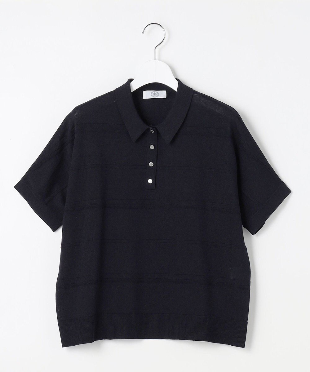 J.PRESS LADIES L DRY COTTON ポロ ニット 