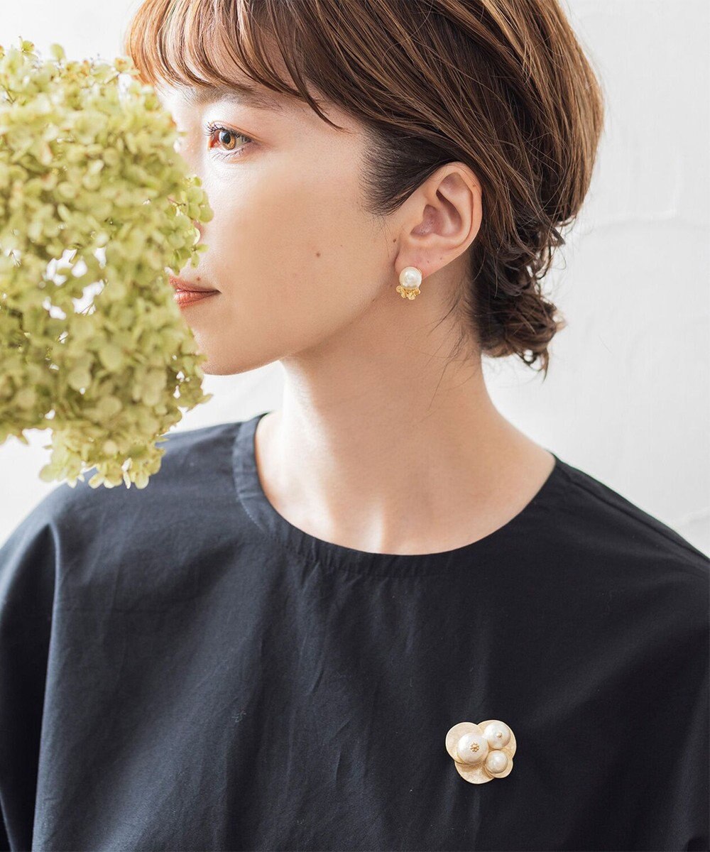 Pisceans グラデコットンパールブローチ 