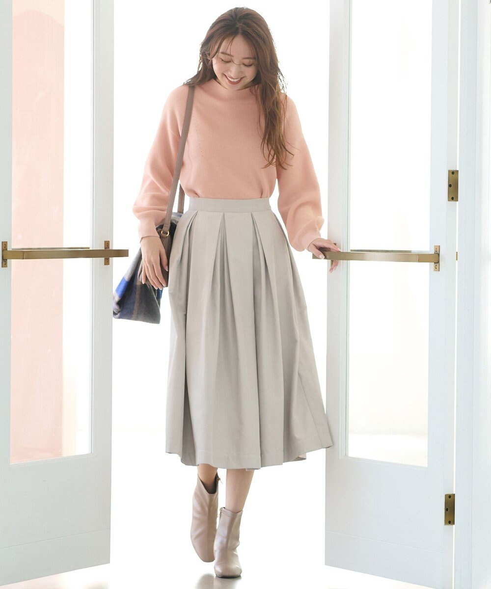 ANY 【洗濯機可能/8色展開】ソフトタッチポリエステルニット 