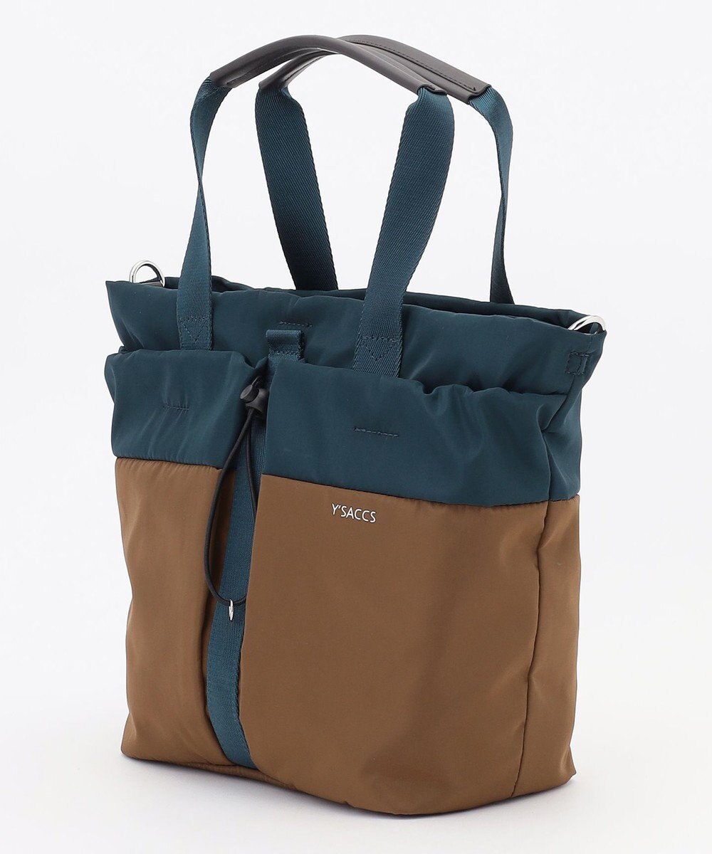 Y'SACCS ドローストリング コンビカラー2WAYトート 