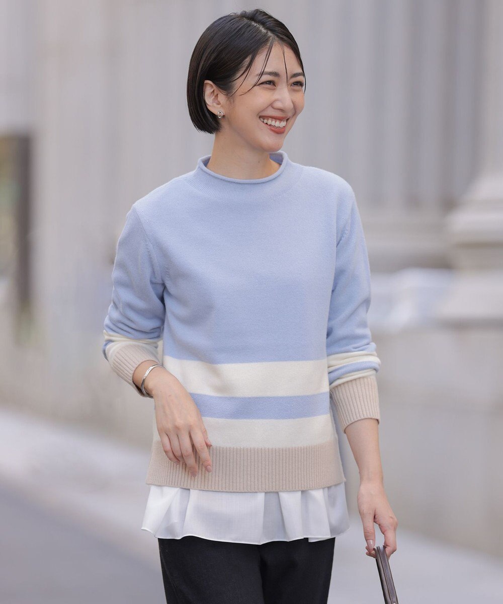 J.PRESS LADIES CAT ブロッキング ニット 