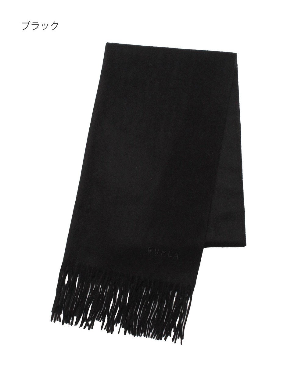 MOONBAT 【洗えるカシミヤ】FURLA カシミヤ100％ 無地ビッグマフラー／幅50cm 