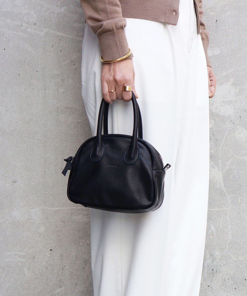 FOLNA RD ソフトレザー2WAYアールボストンバッグ 