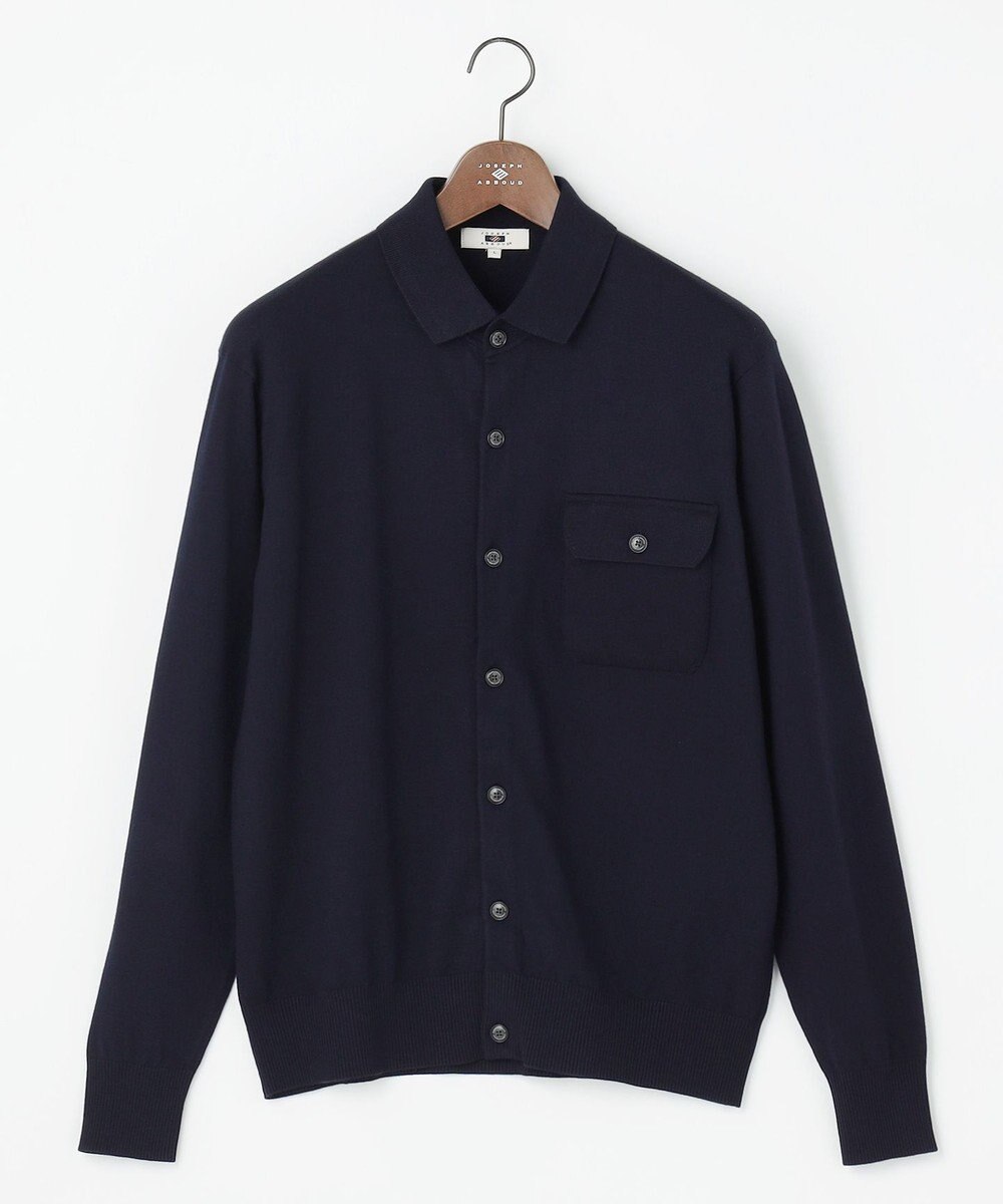 JOSEPH ABBOUD 【チクチクしない/イージーケア/3シーズン対応/サスティナブル】SNOWY  シャツカーディガン 