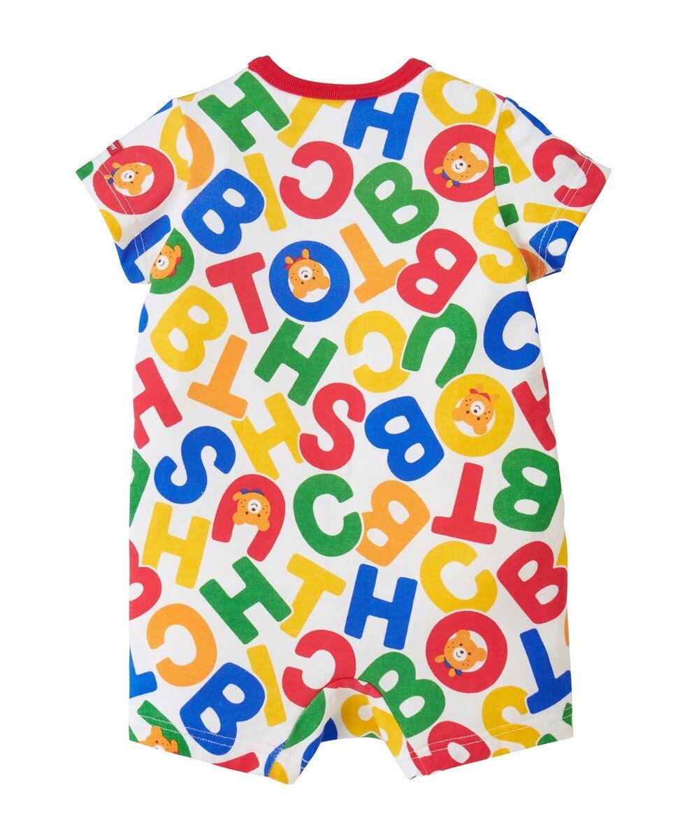 MIKI HOUSE HOT BISCUITS 【70-80cm】 ビーンズ総柄ショートオール 