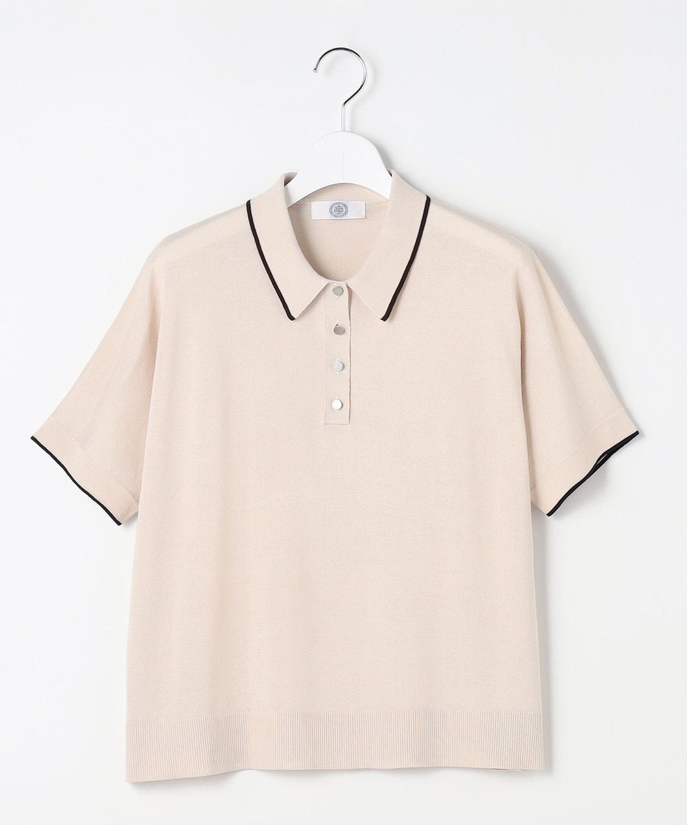 J.PRESS LADIES L DRY COTTON ポロ ニット 