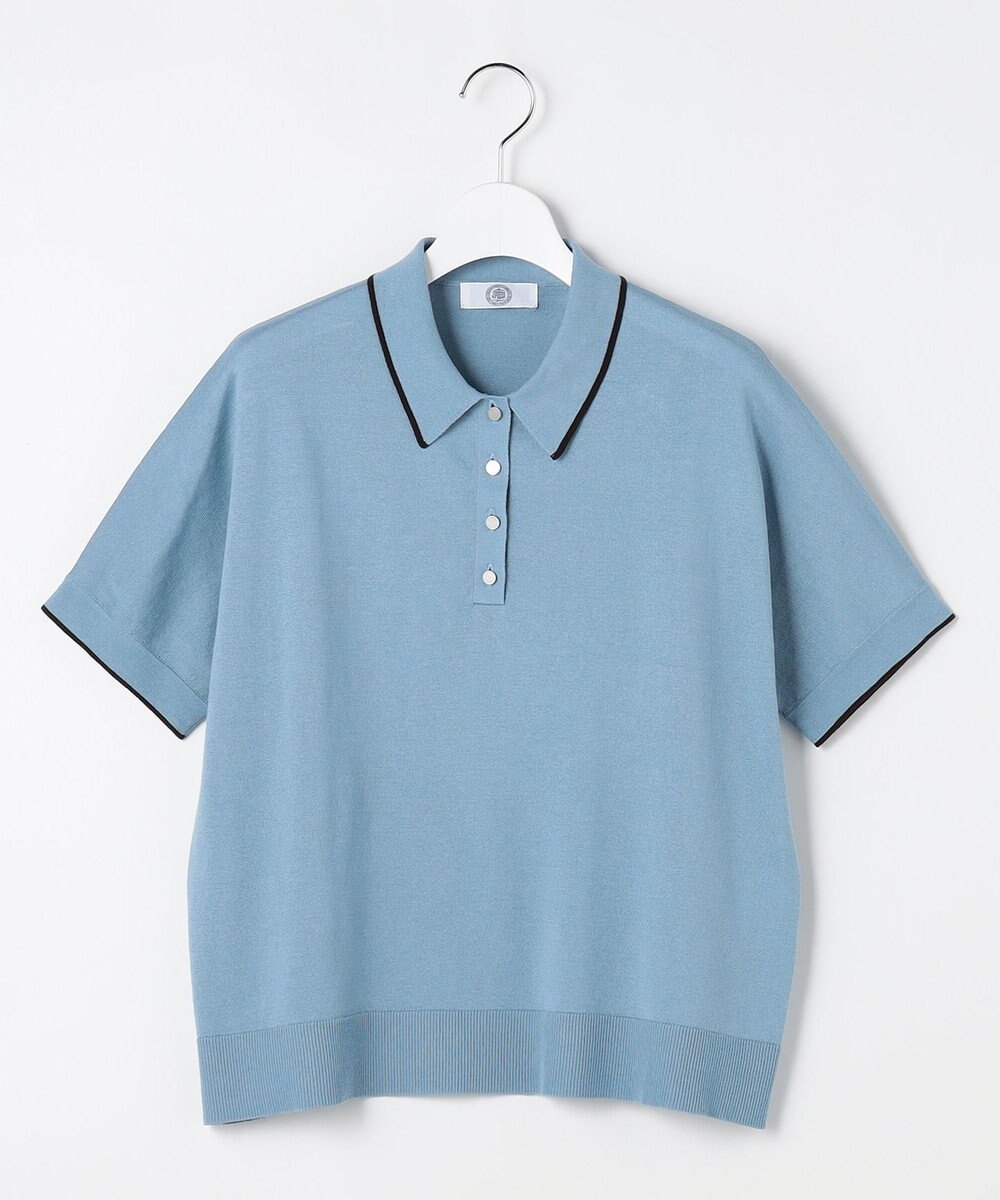 J.PRESS LADIES L DRY COTTON ポロ ニット 